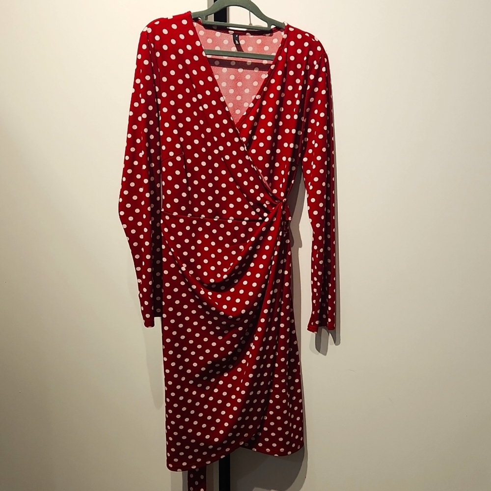 Mixfeer Red Wrap dress XL